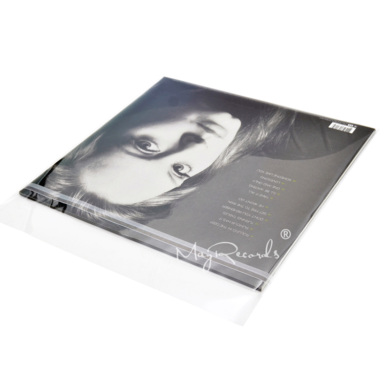 100 Resealable 4 Mil Plastic Vinyl Record Outer Sleeves for 12'' LP