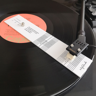 Pickup Calibration Distance Gauge Protractor Record LP Vinyl Turntable Phonograph Phono Cartridge Stylus Alignment