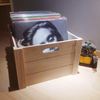Vinyl Record Storage Box Wooden Box LP Storage Rack For LP CD Disc Collection